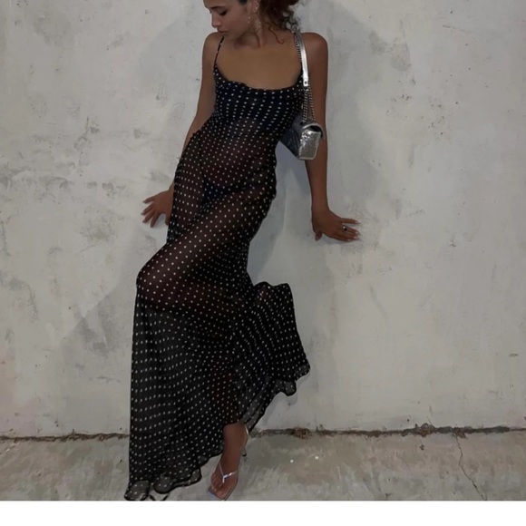 long dress with sleeves bridesmaid Wedtrend Women Blush V-Neck Long Sleeves Chiffon Bridesmaid Dress with Slit  – WEDTREND main image 0